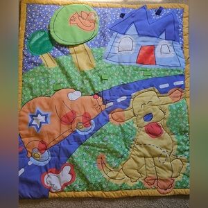 Carter's Emu Namae Puppy Yellow Dog Car Play Mat Travel Baby Mirror Toy Y2k 2000